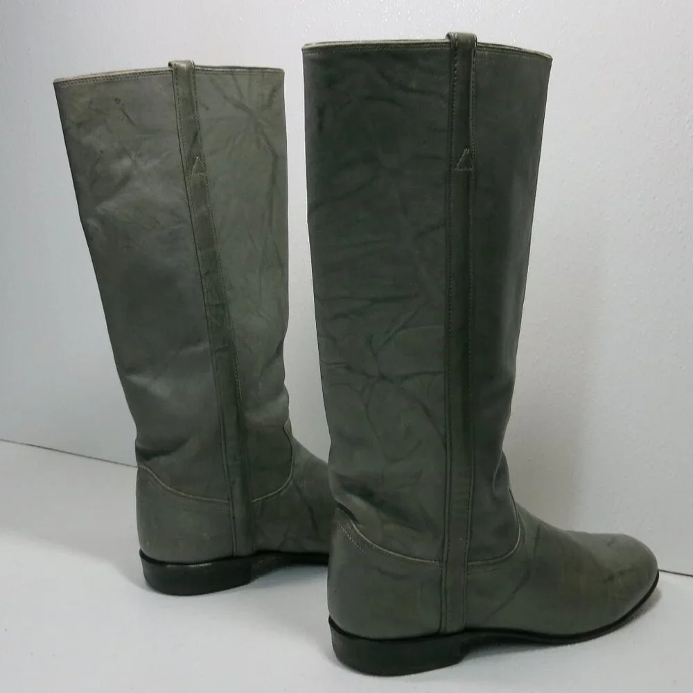 Justin Boots L3739 Glove Leather Tall Riding Equestrian Fashion Boots Sz 7.5 B